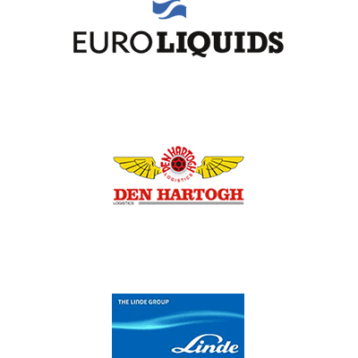 logos: Euroliquids, Den Hartogh, Linde